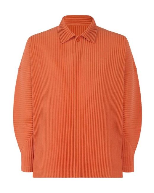 Homme Plissé Issey Miyake Orange Mc October Polo Shirt for men