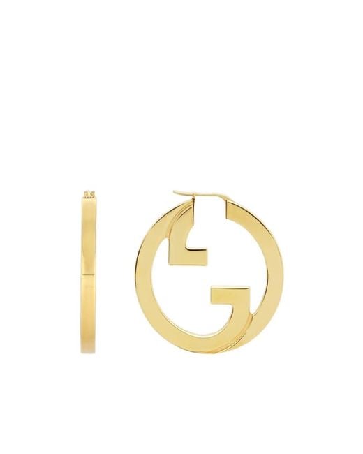 Gucci Metallic Blondie Hoop Earrings