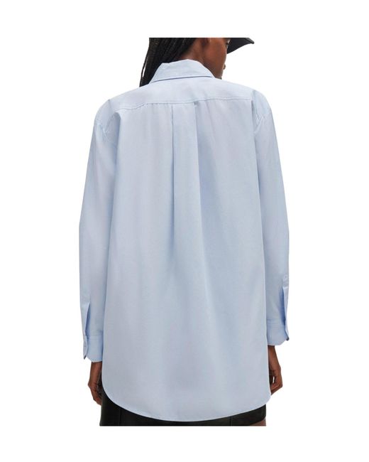 Boss Blue Pointcollar Longsleeve Shirt