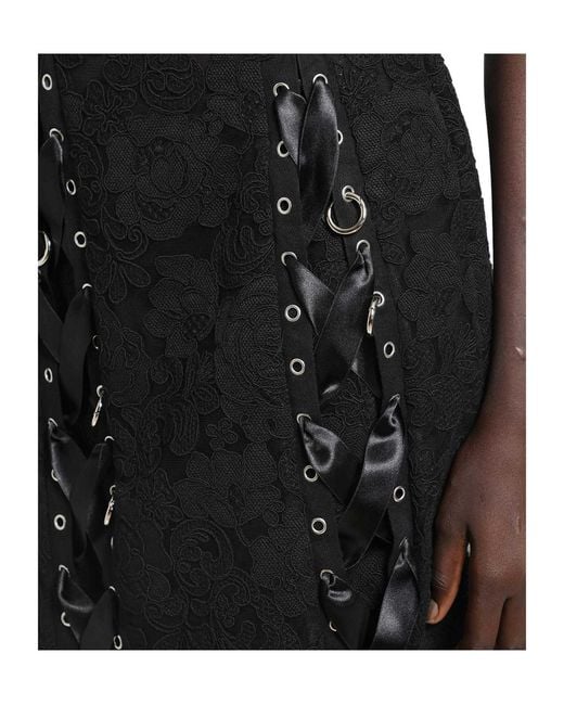Simone Rocha Black Ribbon-Loop Skirt