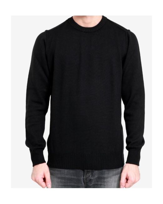 Gran Sasso Black Long-Sleeved Sweater for men
