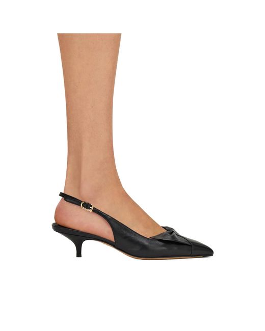 Ferragamo Brown Soft Bow Slingback Pump