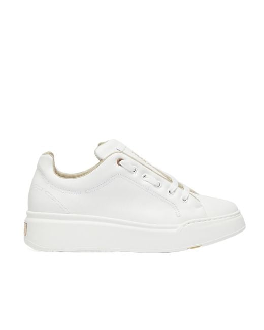 Max Mara White Leather Sneakers