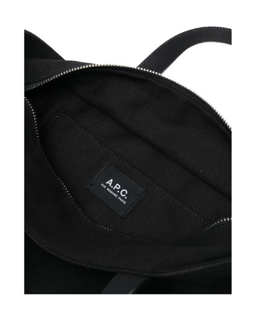 A.P.C. Black Le Drummer Small Tote Bag