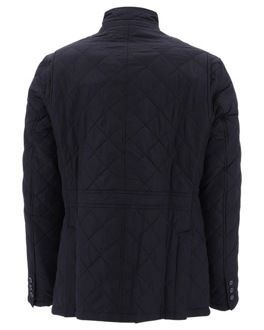 Barbour Blue Lutz Quilted Jacket for men