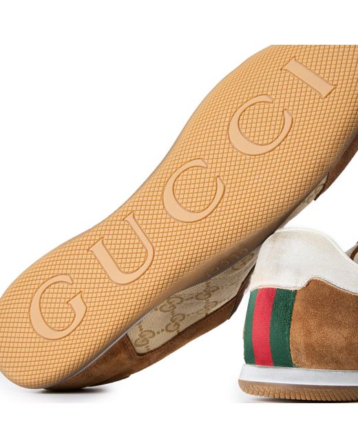 Gucci Brown Shift Trainers for men