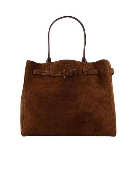 Tom Ford Brown Logo Handbag