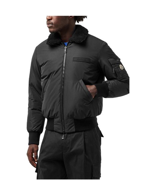 Moncler Black Lightweight Down Jacket for men