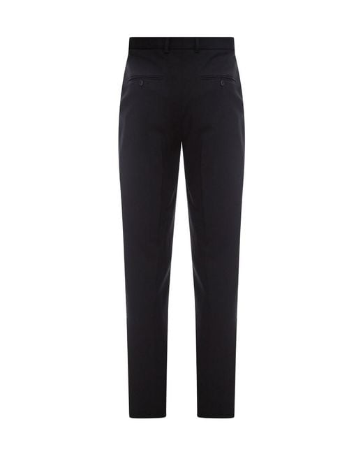 Saint Laurent Black Straight-Leg Tailored Trousers for men
