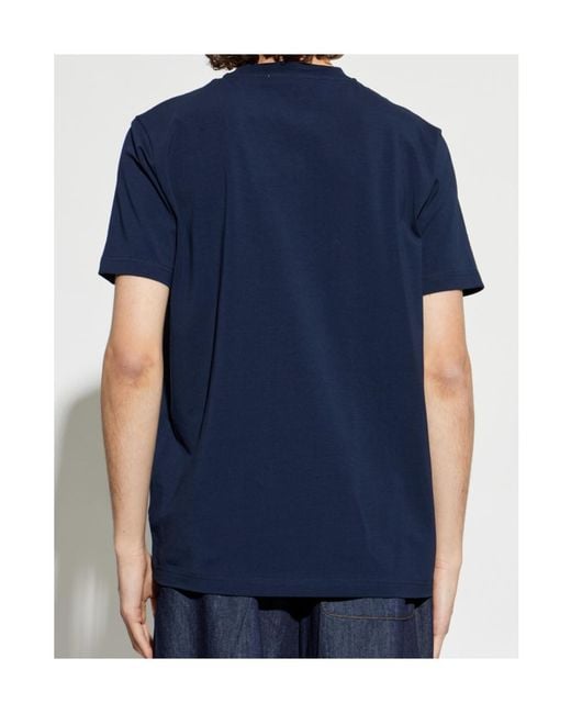 Iceberg Blue Short Sleeve Crewneck T-Shirt for men