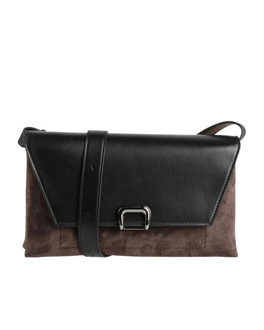 Brunello Cucinelli Black Mediumsize Twotone Crossbody Bag