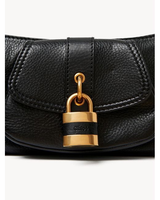 Chloé Black Chloé The 99 Lock Detailed Shoulder Bag