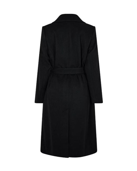 Barbour Black Clodagh Wool Trench Coat