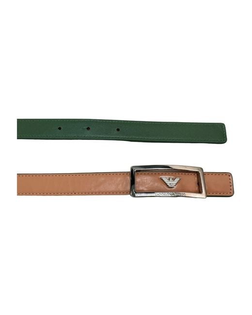 Emporio Armani Multicolor Eagle Label Double-Sided Belt for men