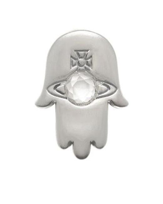 Vivienne Westwood Gray Marzio Single Stud for men