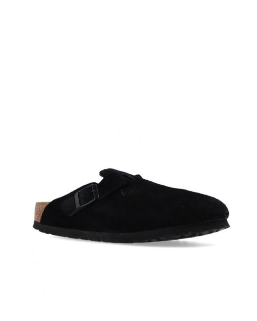 Birkenstock Black Boston Slip-On Mules