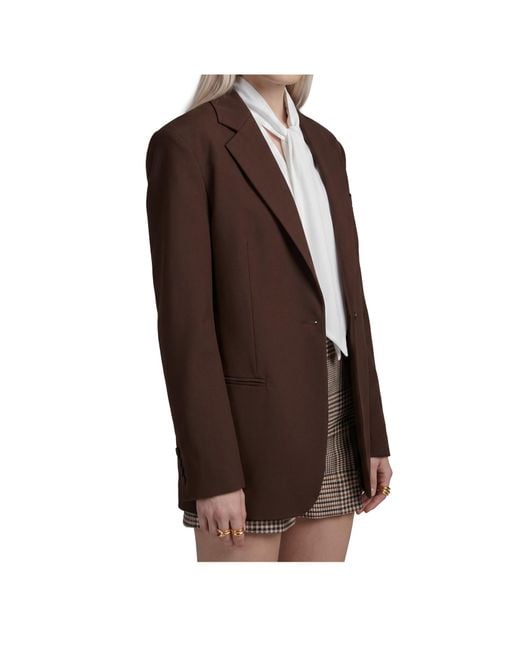 FEDERICA TOSI Brown Single-Breasted Blazer