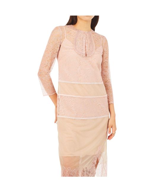 Fendi Pink Simple Dress