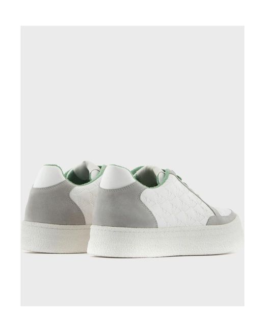 Emporio Armani Multicolor Lace-Up Low-Top Sneakers for men