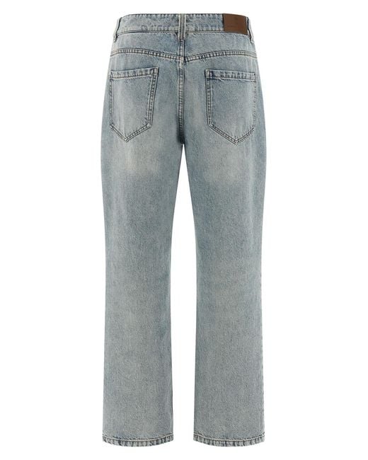Brunello Cucinelli Gray Retro Cropped Straight Jeans