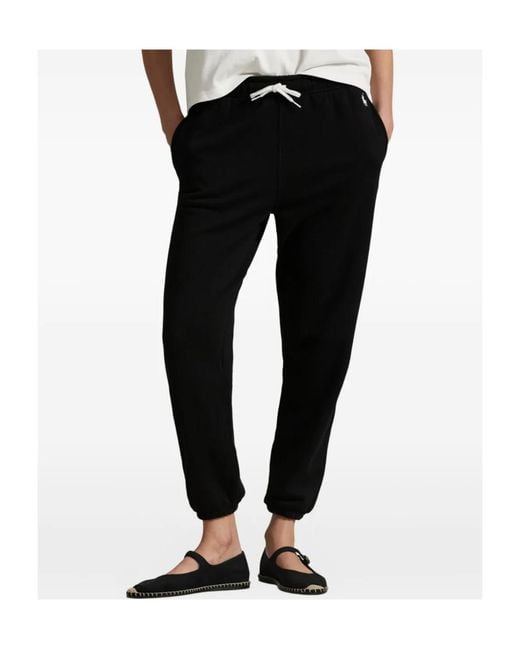Polo Ralph Lauren Black Tapered Track Pants