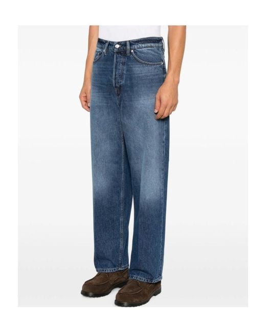 Nine:inthe:morning Blue Five-Pocket Jeans for men