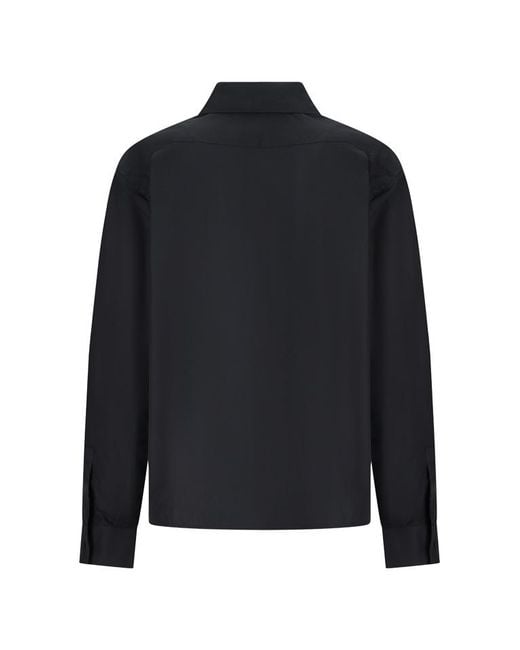 Max Mara Blue Flap-Pocket Shirt