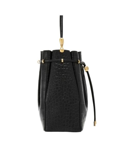 Ferragamo Black Drawstring Shoulder Bag