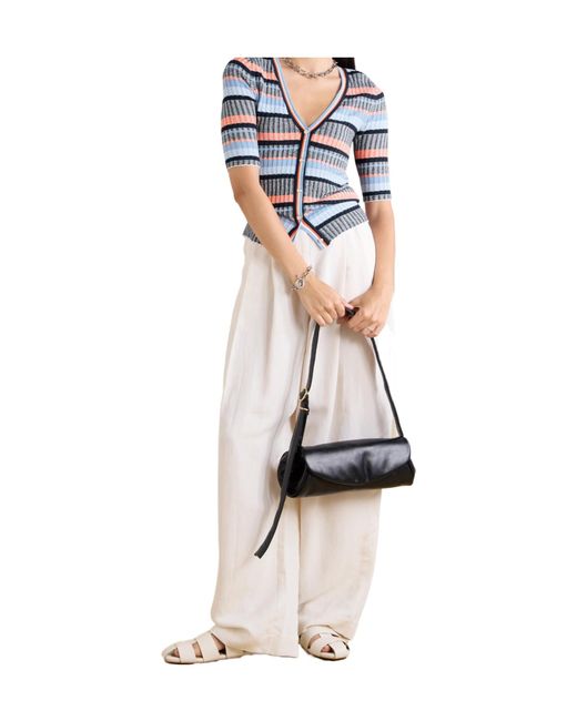 Veronica Beard Blue Striped Sweater