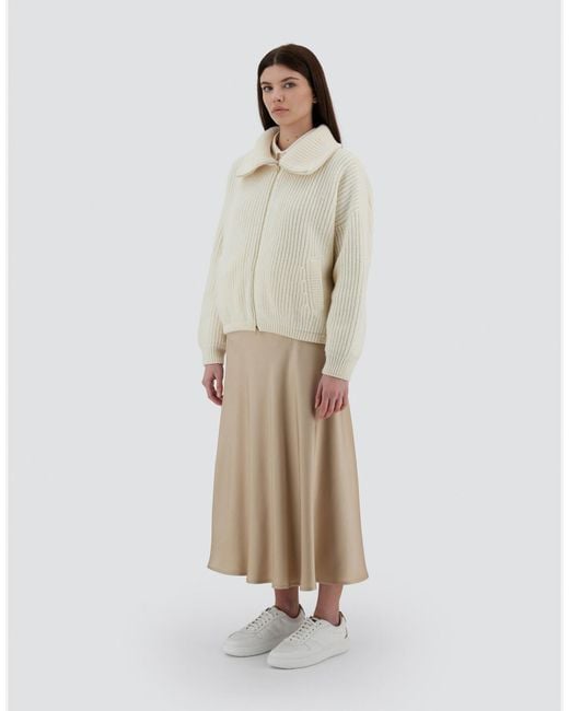Herno Natural Wool Zipped Cardigan