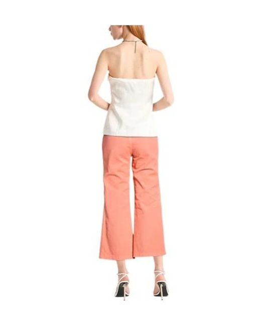 Chloé Pink Solid Colour Flared Trousers