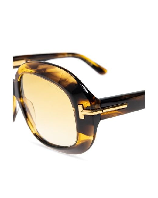 Tom Ford Metallic Logo Sunglasses