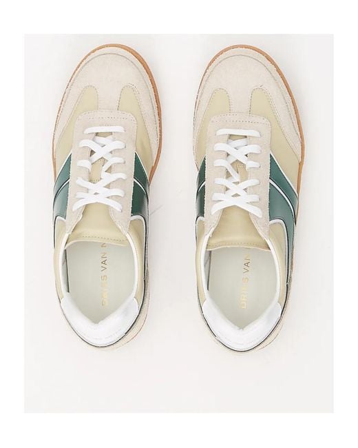 Dries Van Noten Green Round-Headed Low-Top Casual Shoes