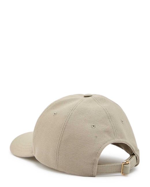 Loewe White Cotton Canvas Cap for men