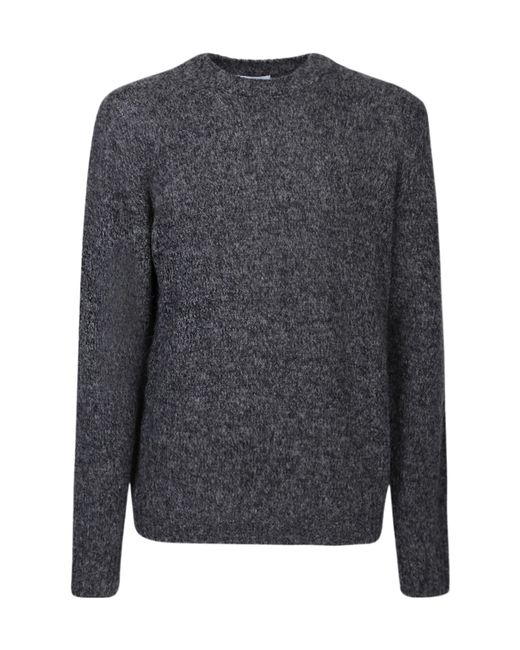 Lardini Gray Crewneck Knitted Jumper for men