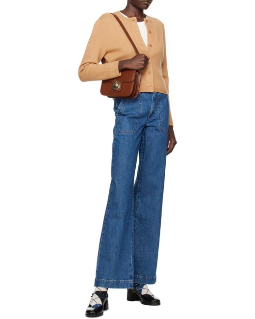 A.P.C. Blue Seaside Wide-Leg Jeans