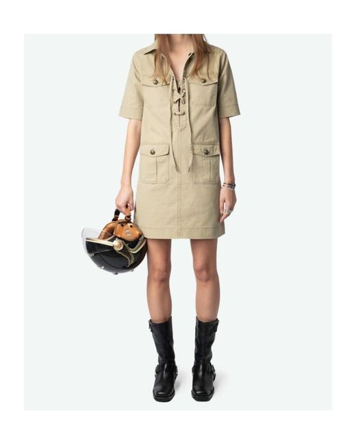 Zadig & Voltaire Natural Record Shirt Dress