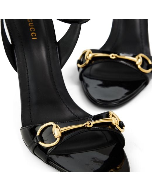 Gucci Black Opentoe Wedgeheel Sandal