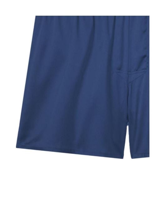 Tom Ford Blue Silk-Blend Logo-Waist Boxers for men