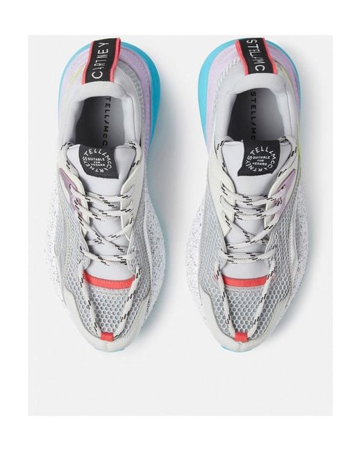 Stella McCartney Blue Logo Detailed Low-Top Sneakers
