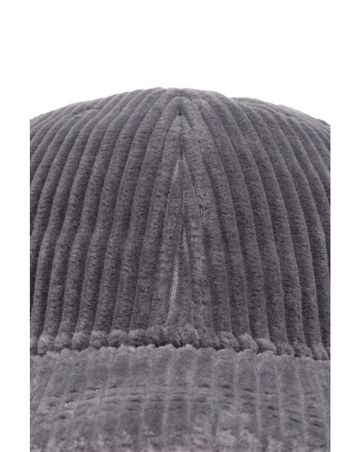 Bottega Veneta Gray Corduroy Cap for men