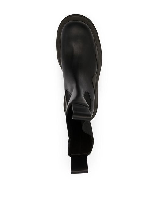 Bottega Veneta Black Tire Chelsea Boot for men