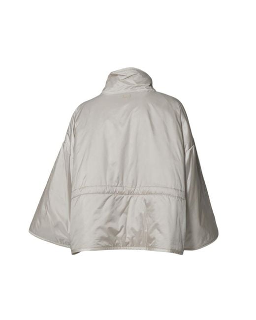 Weekend by Maxmara Gray High-Neck Button-Up Coat