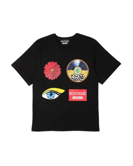 Moschino Black Printed T-Shirt