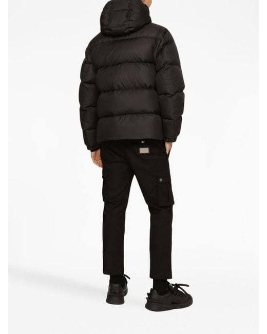 Dolce & Gabbana Black Down Jackets for men