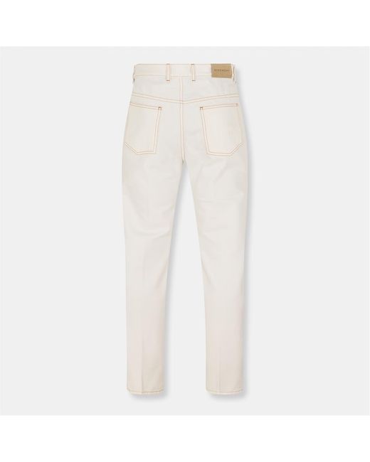 Givenchy White Straight Jeans for men