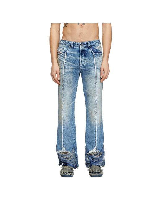 DIESEL Blue D-Buck Distressed Jeans for men