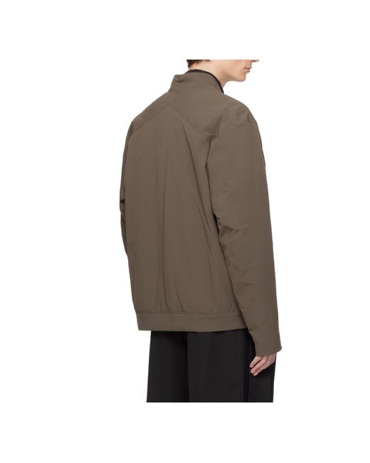 Veilance Brown Diode-Filled Bomber Jacket for men
