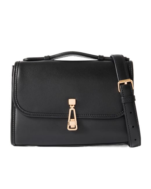 Gabriela Hearst Black Leonora Small Leather Tote