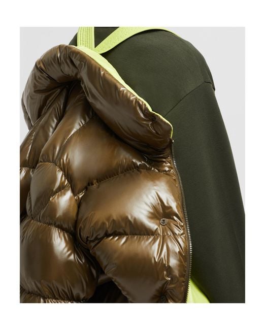 Moncler Green High Neck Padded Jacket for men